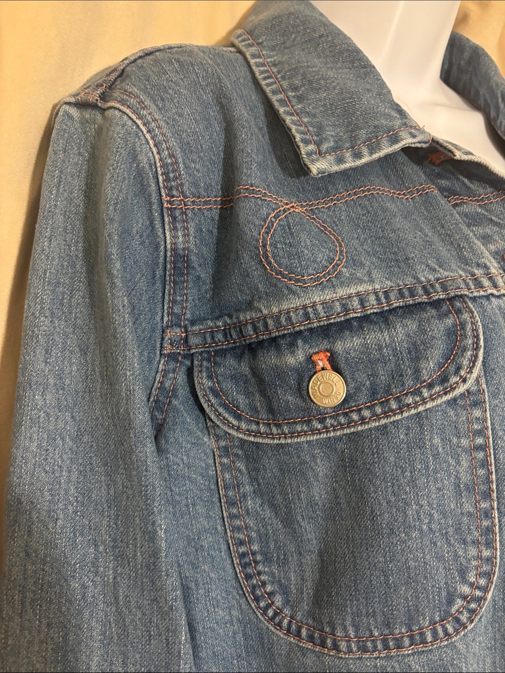 Madewell Western Edition Rare Crop Light Blue Denim Jacket - Picture 4 of 9